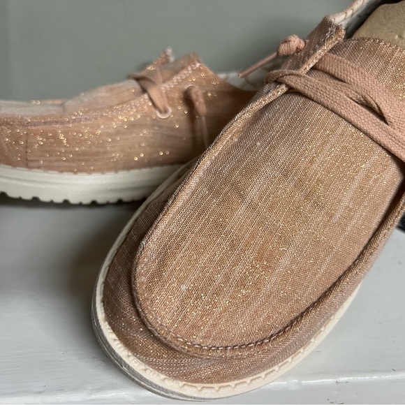 Hey Dude Shoes Hey Dude Wendy Sparkling Rose Gold Poshmark